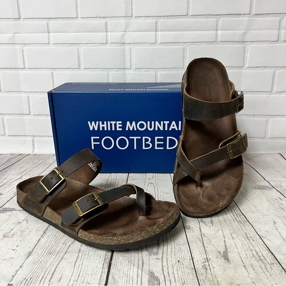 Ubuy White Mountain Women's Gracie Flat Sandal White Mountain